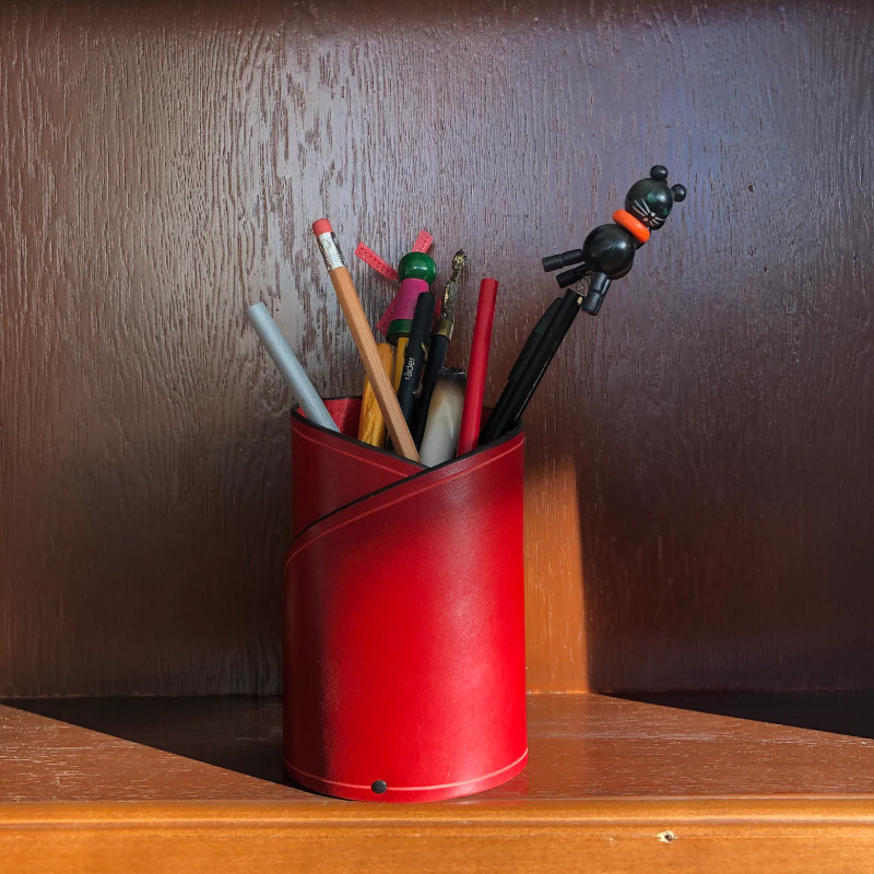Korean Style Pure Color Large-Capacity Pen Holder Simple Student Stationery Storage Pu Leather Pen Holder Multi-Functional Scissors Storage Korean Style Pure Color Large-Capacity Pen Holder Simple Student Stationery Storage Pu Leather Pen Holder Multi-Functional Scissors Storage