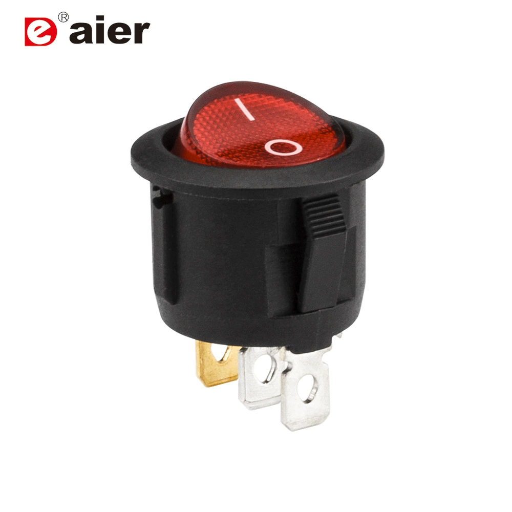 Переключатель круглой лодки круглый переключатель красного света трехножный двухскоростной переключатель лодки