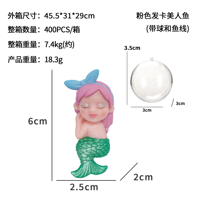 Pajarita de PVC sumergido sirena micro paisaje bonsai decoración de paisajismo conjunto de acuario marino al por mayor