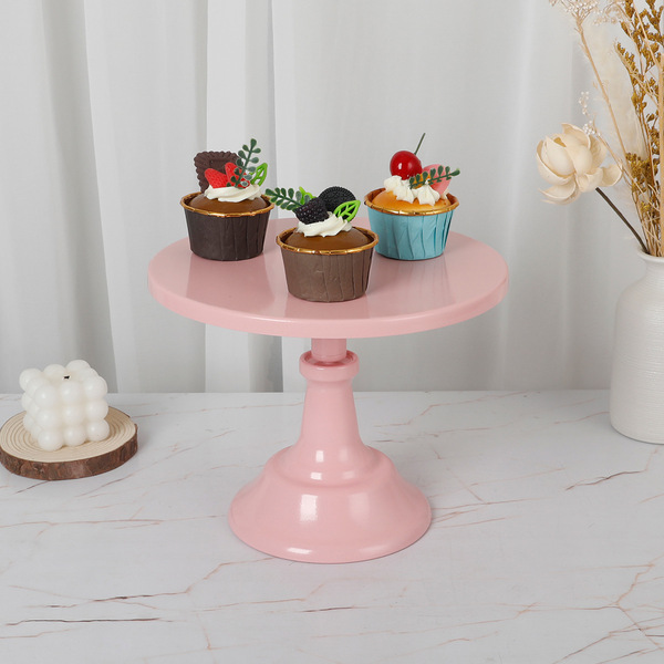New dessert platform high -side tray cake disk lipstick plate metal…