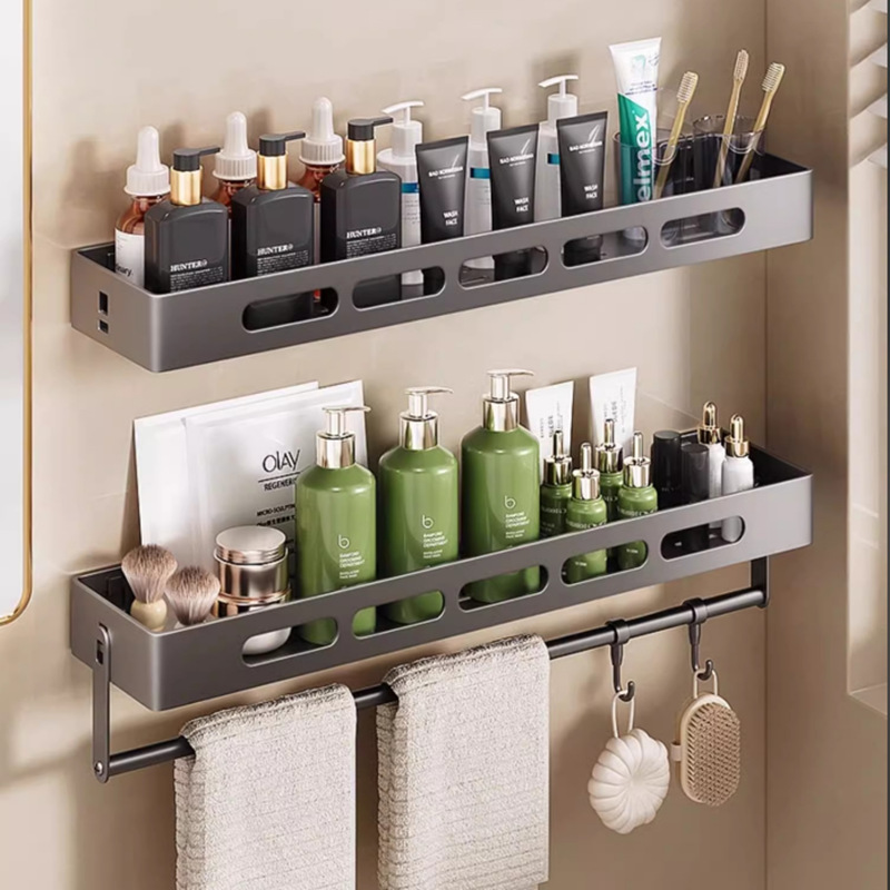 Toilet Storage Rack Punch-free Bathroom Corner Rack Toilet Bracket Bathroom Wash Table Wall-mounted Wall Shelf