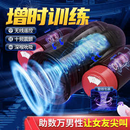 冲天炮双震飞机杯男用震动阴茎脱敏训练锻炼前列腺按摩器性玩具