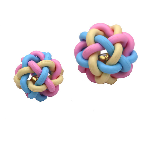 Pet toys, dog toys, cat molars, small and medium-sized dogs, colorful bell balls, woven balls, bite-resistant toys manufacturer