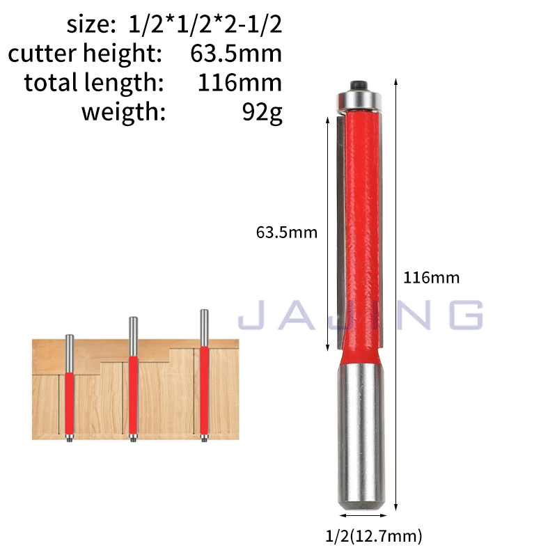 Long bearing, carpentry, scale 1:2, 8mm