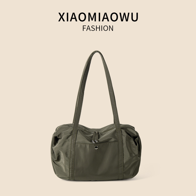 High end commuting student shoulder versatile large capacity nylon cloth niche design new underarm bag for women_voghion.com