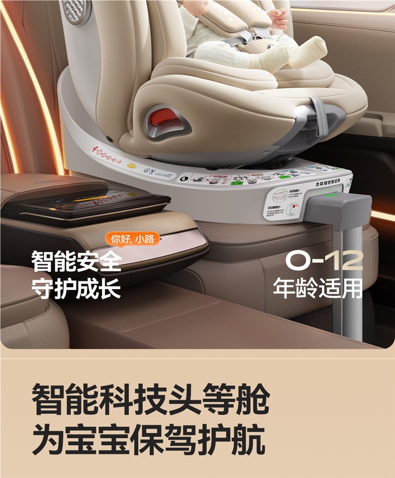 German Dwarfoo Kids Safety Seat for Cars, Suitable for Infants and Babies from 0 to 12 Years Old, Portable Seat and Recliner