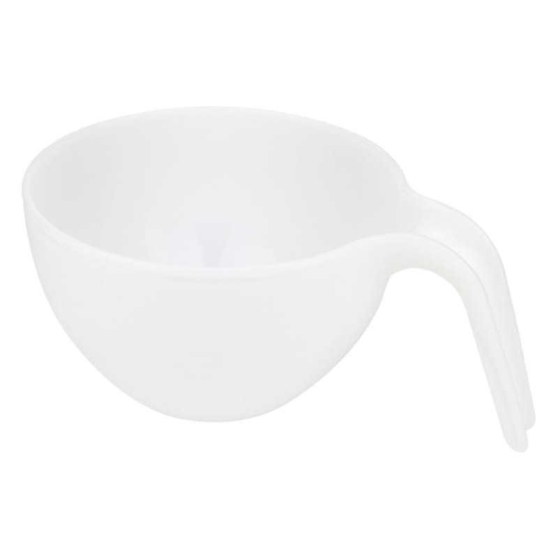 Crema apilable pasta Cameo con mango decoración color mezcla tazón guinda macaron crema mezcla material plástico tazón