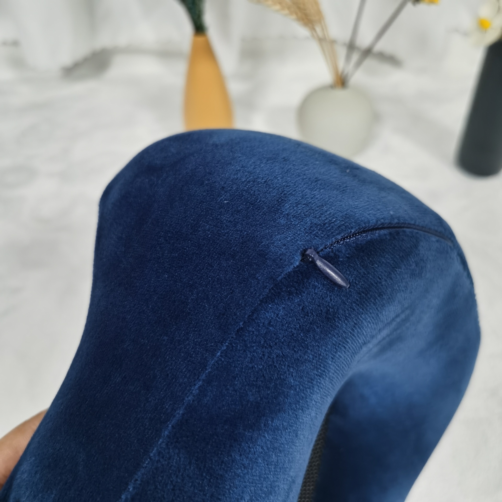 almohada en forma de U de memoria almohada de cuello de algodón portátil estudiante adulto oficina conducción almohada en forma de U para proteger la columna cervical