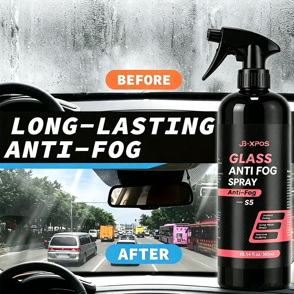 YT205 Automotive Glass Anti-Fog Rearview Mirror Window Glass Anti-Fog Anti-Rain Hydrophobic Coating Agent for Cross-Border Supply