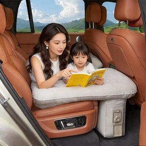 Universal car rear seat sleeping pad, inflatable car mattress, rear seat inflatable camping sleeping tool, long-distance air mattress