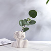 INS Nordic Character Vase Ceramics Vase Creative Flower Living Room Flower Architect Amazon Amazon