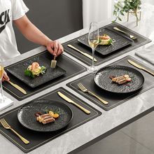 带刀叉高级感牛排餐盘餐厅西餐盘情侣仪式感餐具套装高颜值盘批发