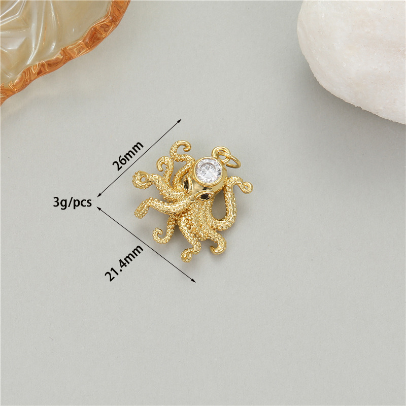 5g Weight Pendant Jewelry Making Type DIY Ornament Accessories Classification 1 Piece Quantity Copper Material Starfish, Dolphin, Fish Tail Pattern All Seasons Season Plating Design Cute, Vacation, Beach Style 1 Piece Copper Starfish Dolphin Fish Tail Pendant DIY Ornament Accessories 10