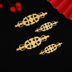 古風金色長條鐵花片手工diy新娘頭飾秀禾團扇材料飾品配件批發