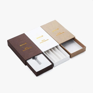 With Prevent Kids Safety Lock Fashion Empty Cigarette Box Carton Drawer Type Box Type Empty Cigarette Box Printing Custom Wholesa