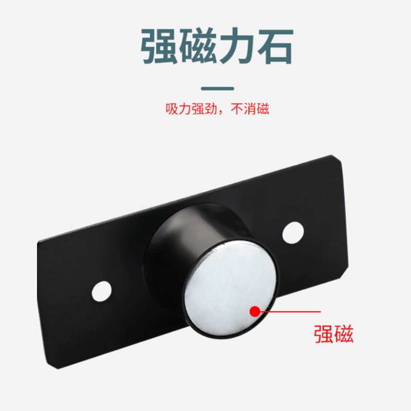 Personalizado acero inoxidable oculto bloqueo de puerta magnética puerta invisible succión baño puerta de madera dormitorio puerta anticolisión bloqueador de puerta