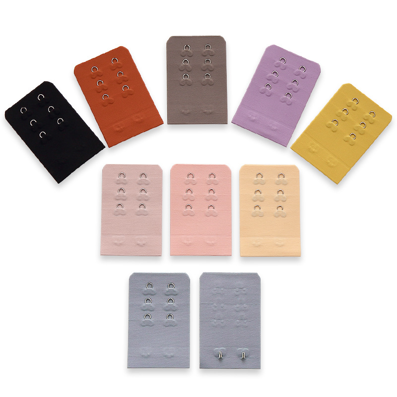 Seamless bra with extended buckle, bra with extended buckle, three rows and two buttons, bra with three rows and two buttons, extended adjustment hook buckle