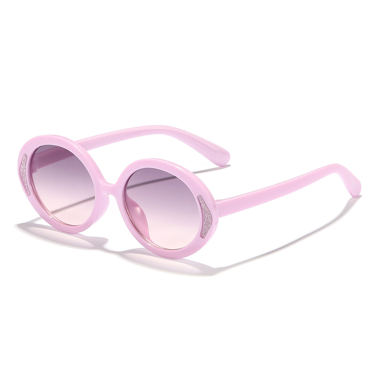 Gafas de sol de montura ovalada de color caramelo para niños transfronterizos, gafas de sol de sombra callejera de moda para bebés lindos