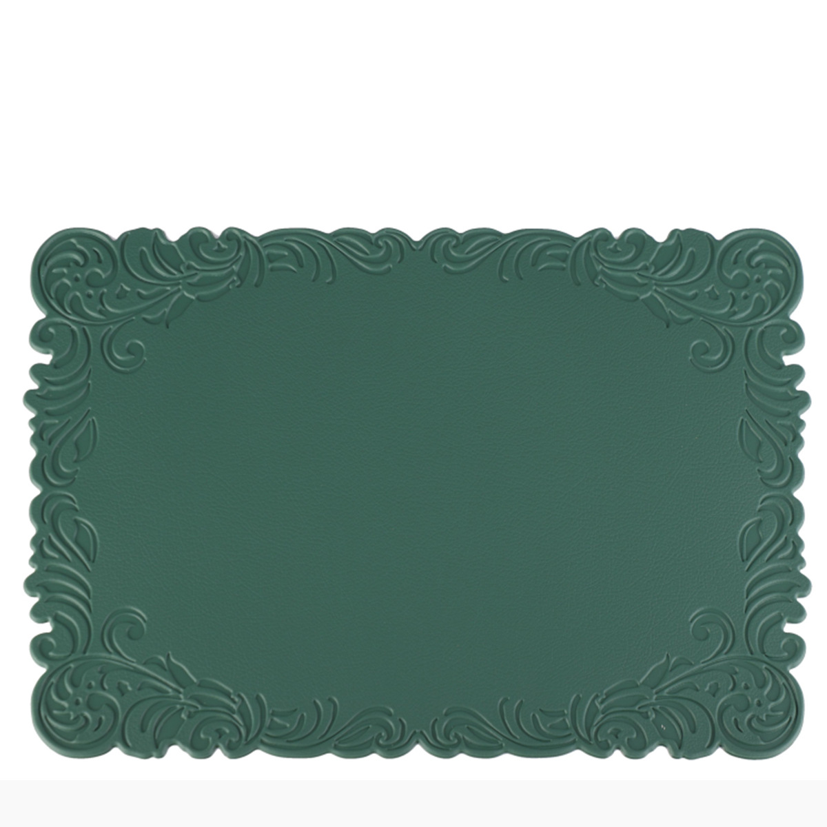 En relieve de cuero en relieve placemat vintage corte PVC placemat AISLAMIENTO impermeable montaña estera de mesa de comida occidental montaña estera de mesa