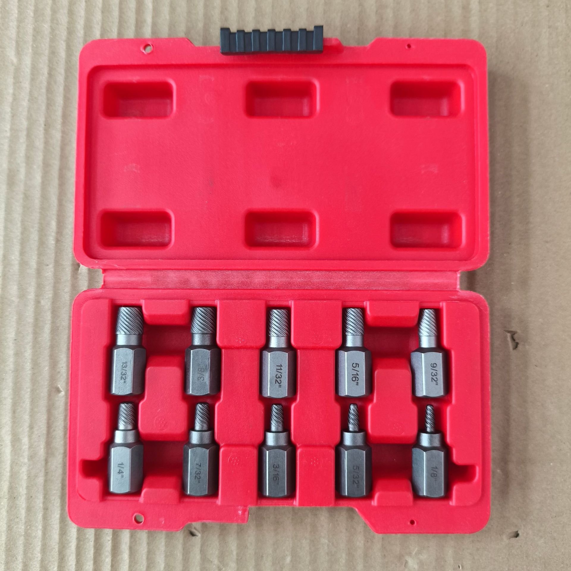 螺母取出器10pc破损残缺螺母取出器六角螺母拆除套筒组合套装工具