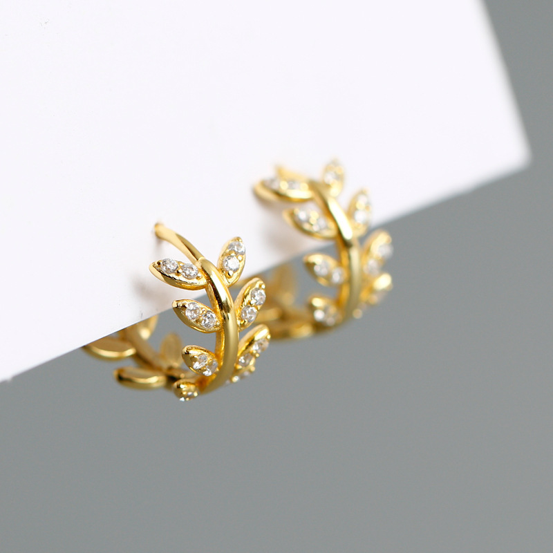 simple wickershaped leaf ear buckle wholesale Nihaojewelrypicture1