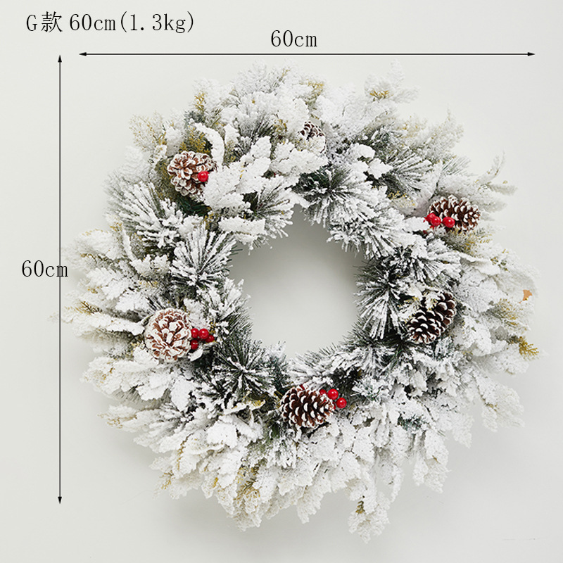 Nuevos colgantes de guirnaldas de Navidad colgantes de pared pe guirnaldas de hotel centro comercial escenario de decoración de Navidad props