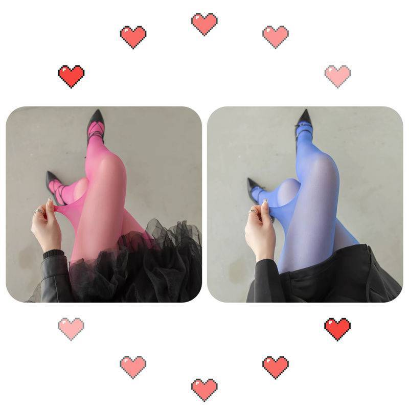 2 pack [rose red + blue] stockings