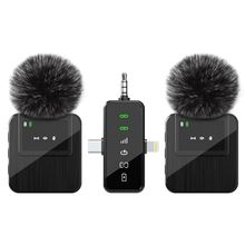 新款爆款跨镜声卡话筒私模数显三合一耳机无线领夹收音降噪手机