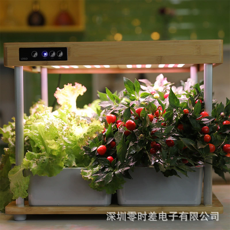 IGS-06 интеллектуальная гидропонная машина бамбуковая лампа для выращивания растений внутренний офис настольная машина для выращивания растений бонсай