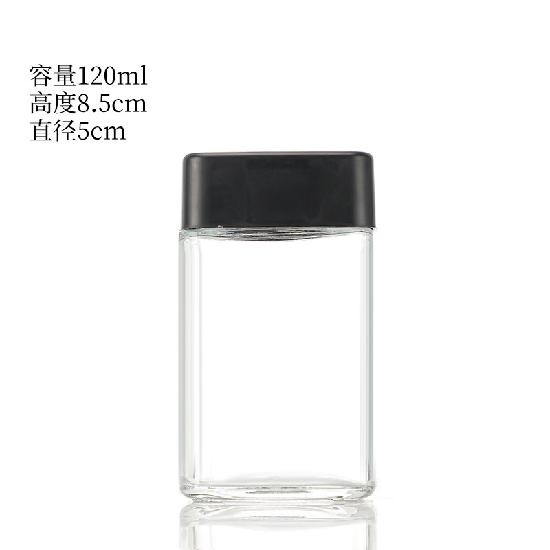 120ml; transparente; vidrio