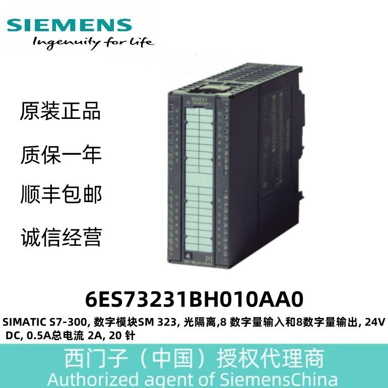 SIMATIC S7数字输出 SM326 F-DO10 X DC24V/2A 6ES73262BF100AB0