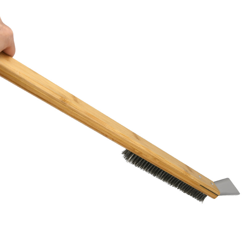 Amazon Venta caliente transfronteriza mango de madera alargado cepillo de pizza cepillo de limpieza de pizza utensilios de madera para hornear populares al por mayor