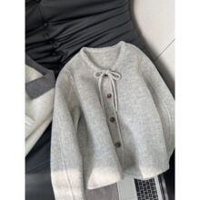 ��ϵС���ӻ�ɫ�̿����Ӵ���Ů�ﶬ2026�¿���Ʒ����ë�ض�����Ů