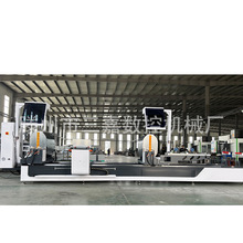 星空房太空舱铝型材加工设备 三轴数控任意角度双头切割锯 数控锯