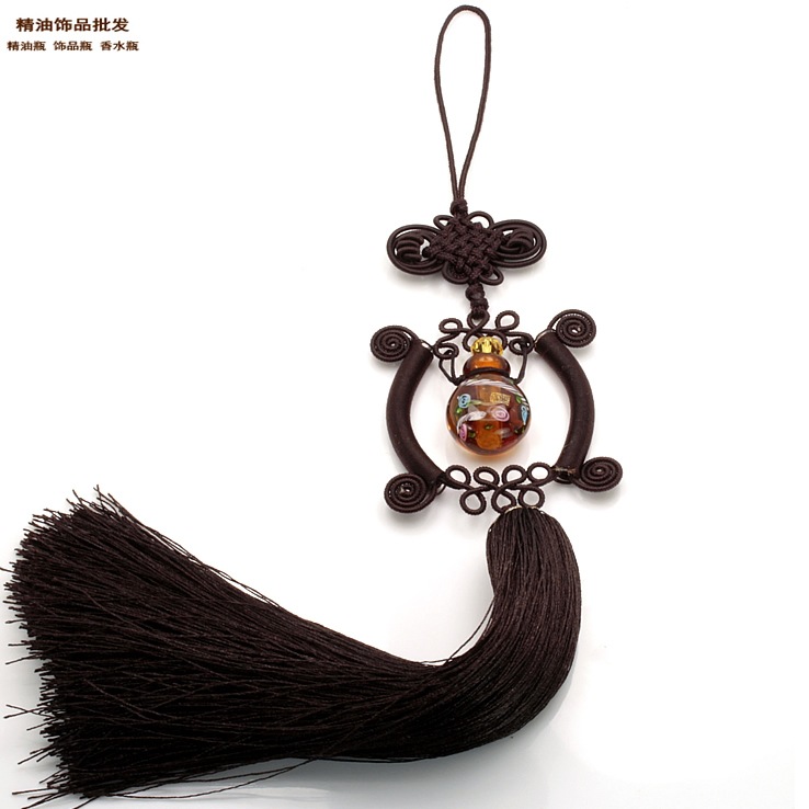 中国精油饰品网琥珀色中国龙琉璃精油瓶车挂4.jpg