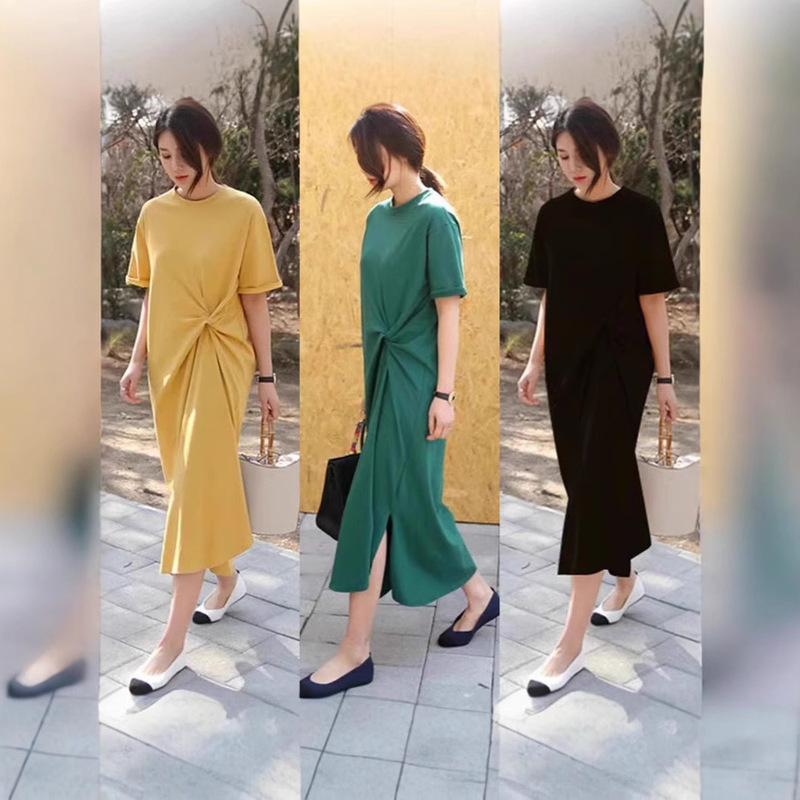 2024 Summer New Arrival Skirt Loose Casual Niche dress plus size Long T-Shirt Skirt for Summer