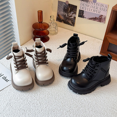 Martens, детские демисезонные короткие сапоги в английском стиле для школьников и студентов, в британском стиле, в корейском стиле, в западном стиле, подходят для подростков