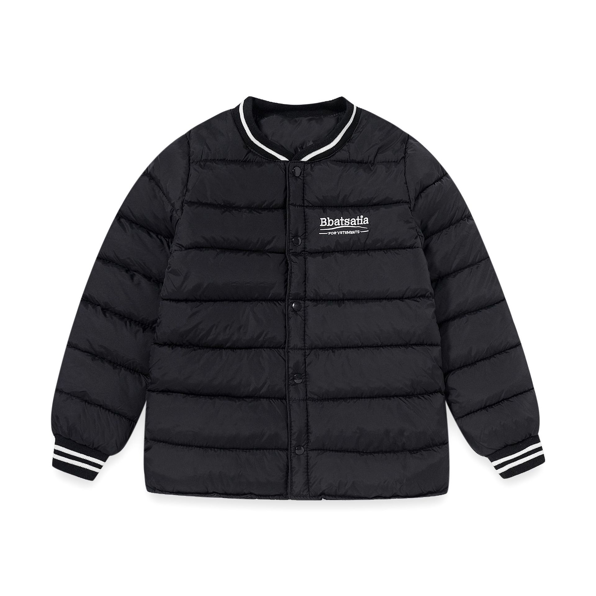 Chaqueta de plumas, forro de algodón, otoño e invierno, niños medianos y grandes, niños y niñas, chaqueta gruesa de plumas cálidas, chaqueta de plumas a prueba de frío