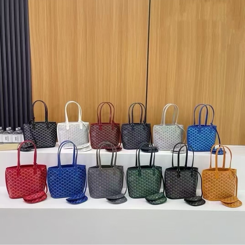 tote bags double-sided Goyard tote bag vegetable blue child fashion goya dog tooth bag female bag mother shopping bag