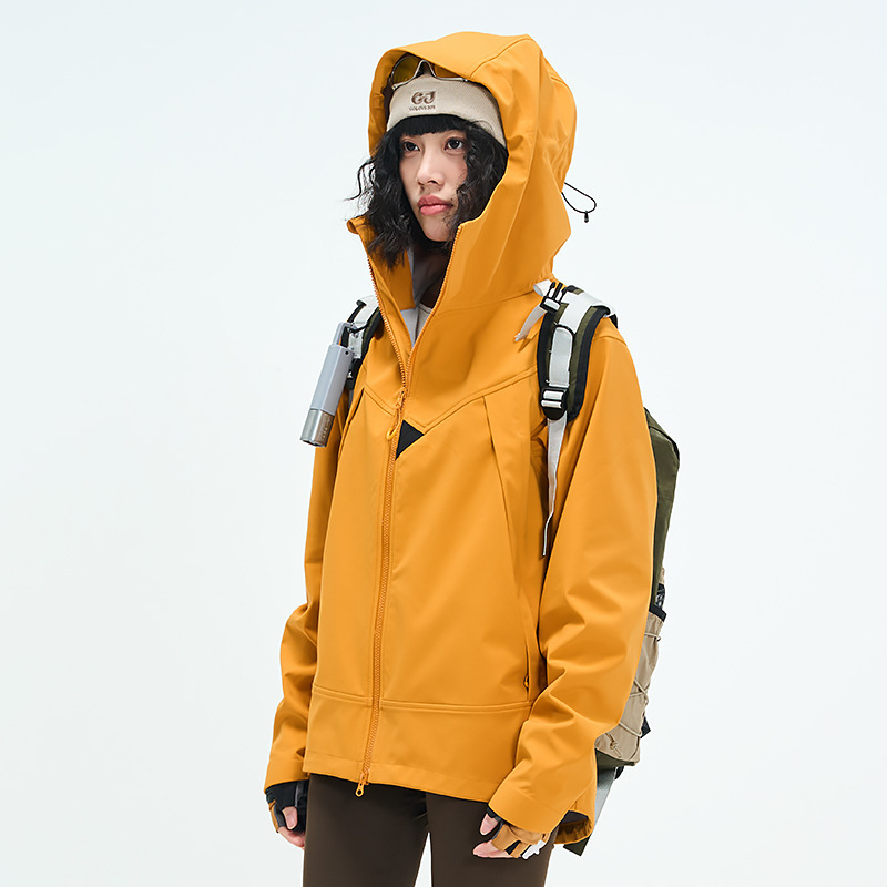 Bird Home Rushest Clothes Mountain Functional Outdoor Spring and Autumn Couples Windproof Waterproof Jacket Soft Shell Hooded Jacket