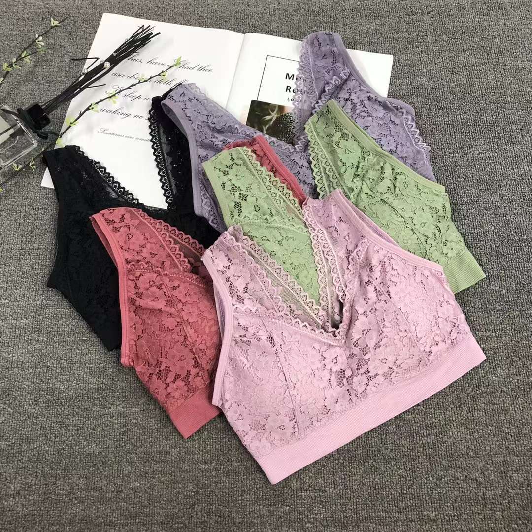 Nuevo cordón elástico de alta calidad belleza espalda chaleco las mujeres sin hilos yoga sujetador ropa interior deportiva al por mayor