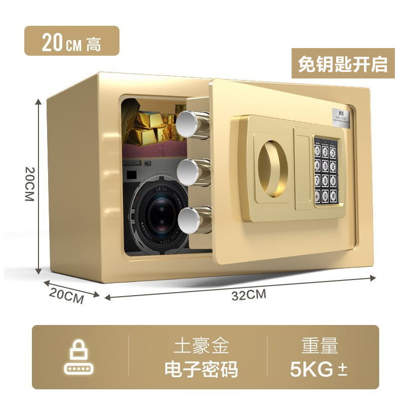 b20cm 로컬 골드 전자 비밀번호 잠금 해제(키 프리)