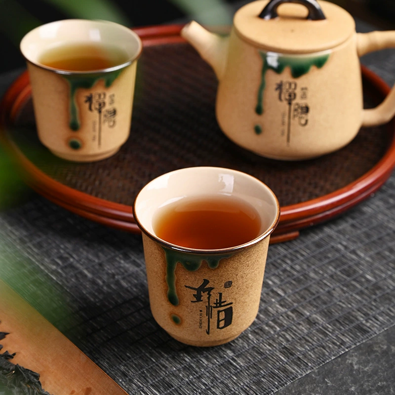 Ceramic tea cup, tea set for home use, handmade