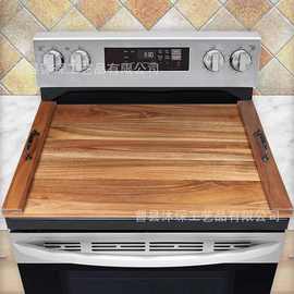 现货木制长方形炉灶板厨房桌面托盘木制砧板菜板酒店餐板收纳托盘