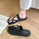 Summer New Style Slippers Women's Fashionable All-Match Cross-Toe Sliding Non-Slip Bathroom Shower Outer Wear Beach Shoes