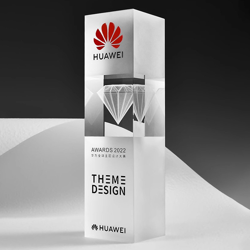 Trofeo de cristal de alta gama personalizado creativo nuevo premio anual excelente equipo de empleados proveedor medalla souvenirs