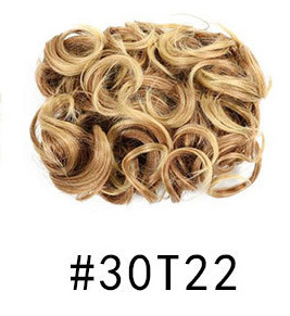 Nueva Peluca de comercio exterior de las mujeres europeas y americanas cabeza de bola de pelo rizado Cola de Caballo pelo Bud peine bolsa de pelo multicolor al por mayor opcional