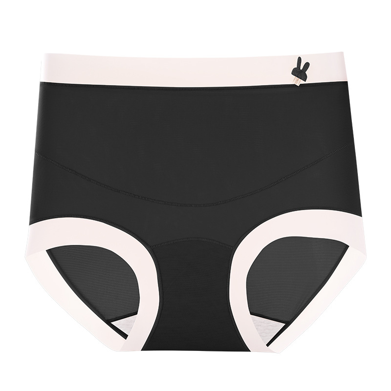 Ropa interior de las mujeres embarazadas algodón de las mujeres antibacteriano transpirable entrepierna embarazada temprano, medio y tarde postparto especial de alta cintura de seda de hielo pantuflas ropa interior