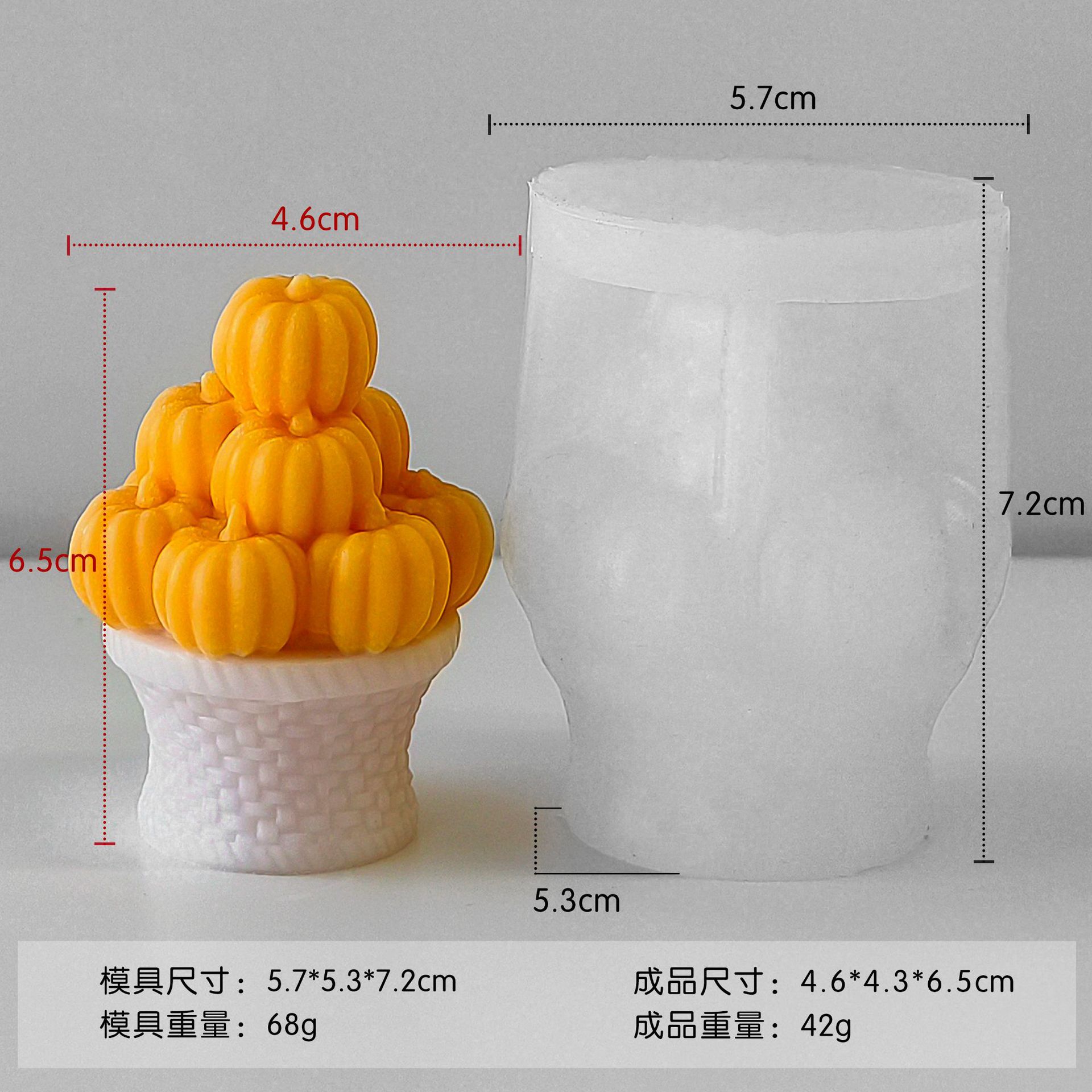 Jiahui Mei calabaza canasta cinta magnética adornos moldes de silicona manzana canasta moldes de goma de banana