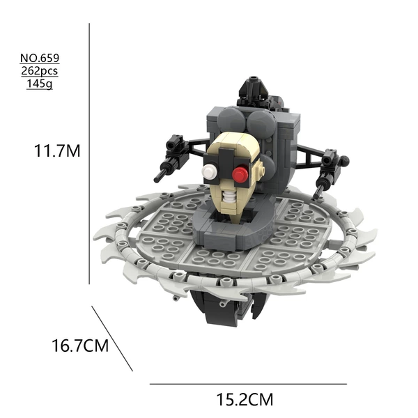 659 Flying Saucer Toilet Female Doctor 262PCS [Specially Recommended]